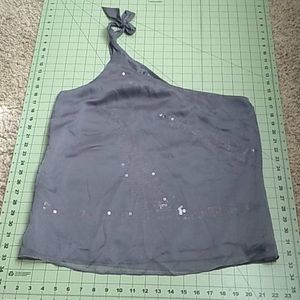 The Limited one shoulder Blouse M Grey